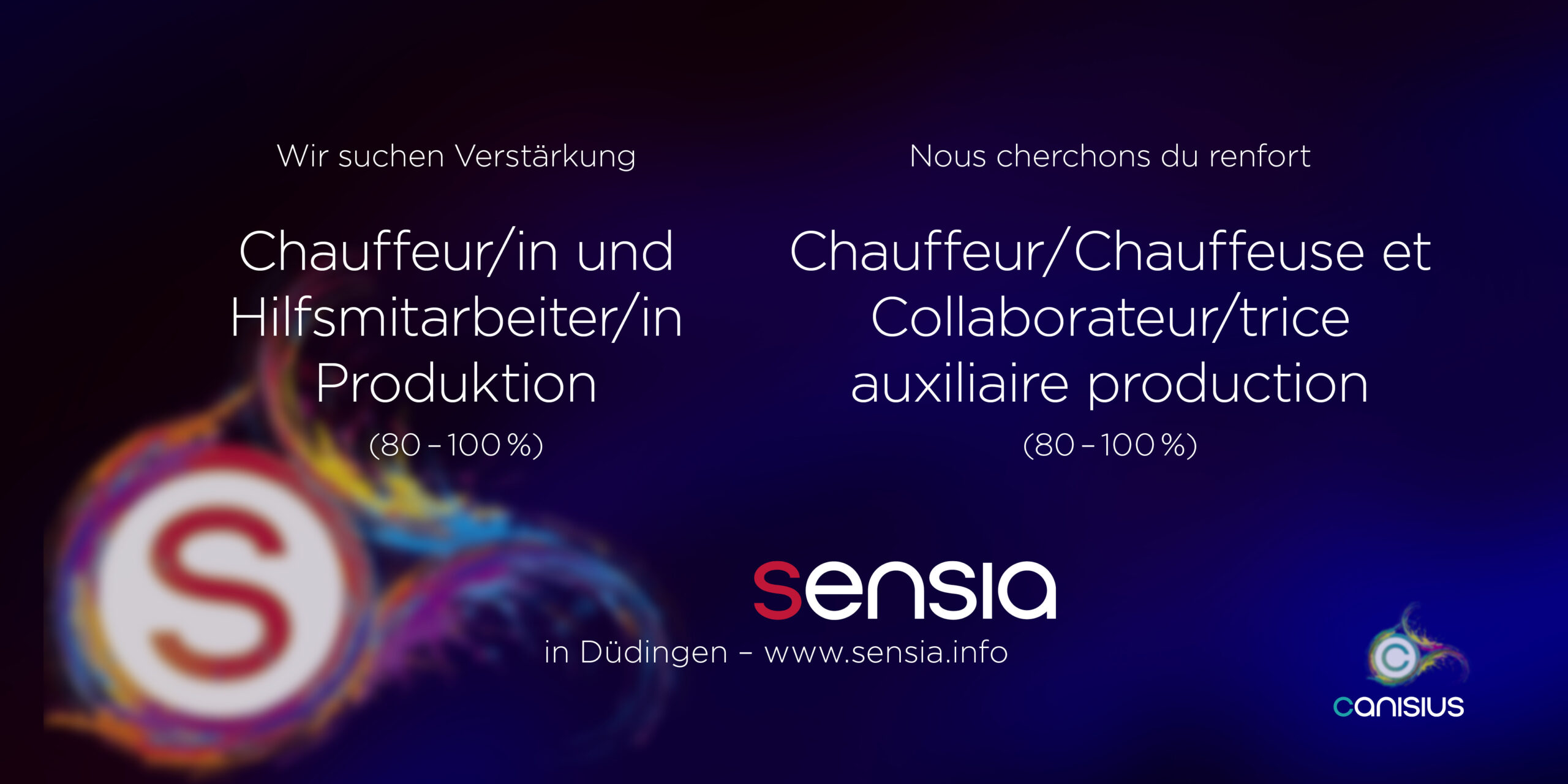 Chauffeur Hilfsmitarbeiter / Collaborateur production